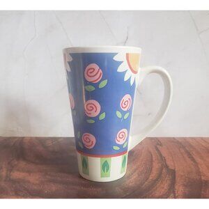 Vintage Alco Industries, Inc. Tall floral mug